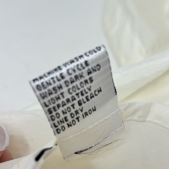 Vintage DAVID SMITH Women’s White Embroidered Golf Hoodie Backpack Details Sz S - Picture 10 of 10